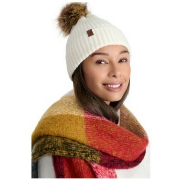 Lucky Brand Scarf and Beanie Gift Set - Picture 1 of 7